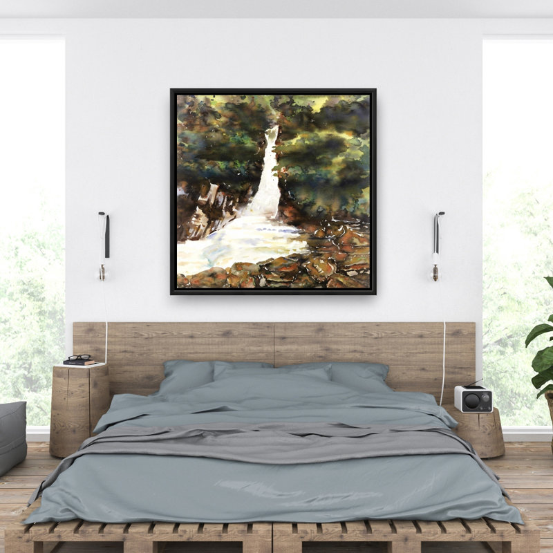 "Cascades aquarelles" sur toile