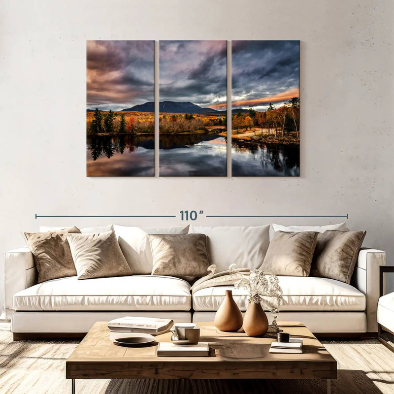 Alvord, lac Katahdin, reflet, H 48 po x l 74 po