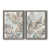 Toile avec cadre gris