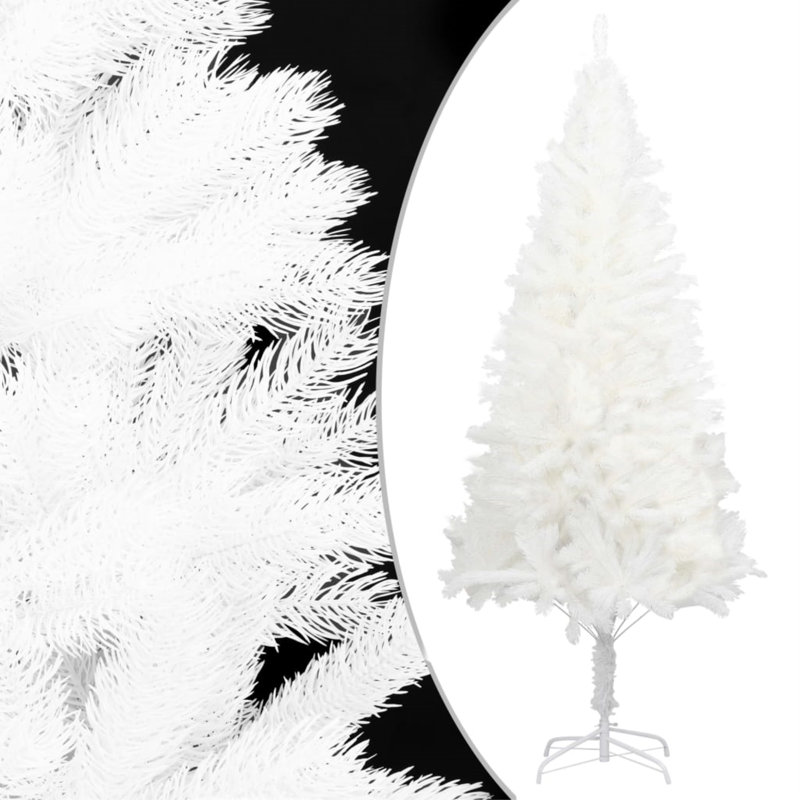 Arbre de Noël artificiel de Noël avec lumières DEL et base blanc, 4'