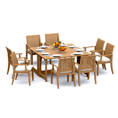 Ensemble de table d'extérieur carré L 59 po Lagos