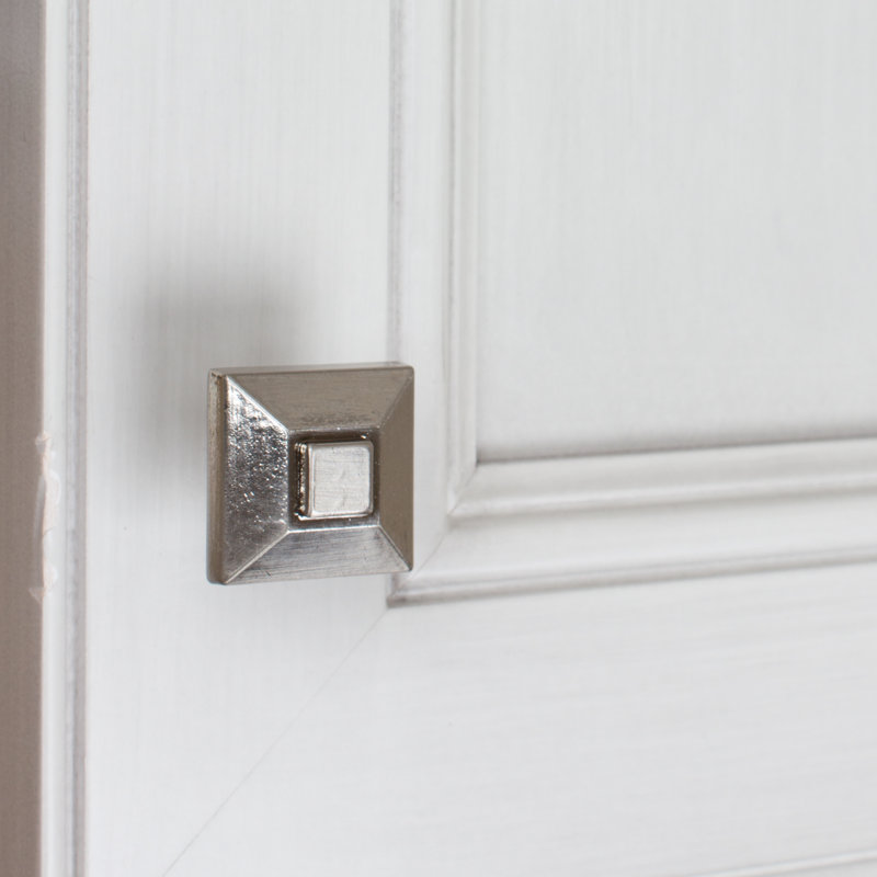 Pyramid 7/8" Length Square Knob Multipack, Satin Nickel