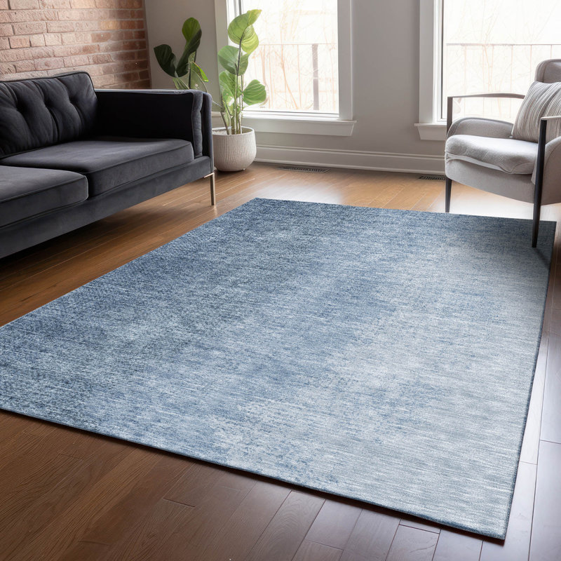 Malchow Flatweave Washable Ombre Indoor / Outdoor Rug, Rectangle 5' x 7'6"