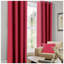 Luxury Faux Silk Lined Eyelet Curtains Pair - Elegant Window Drapes with Solid Colour Finish for Living Room Bedroom Dining Room Home Décor-126391881-126391892