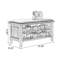 Banc rembourré en noyer-1837030524