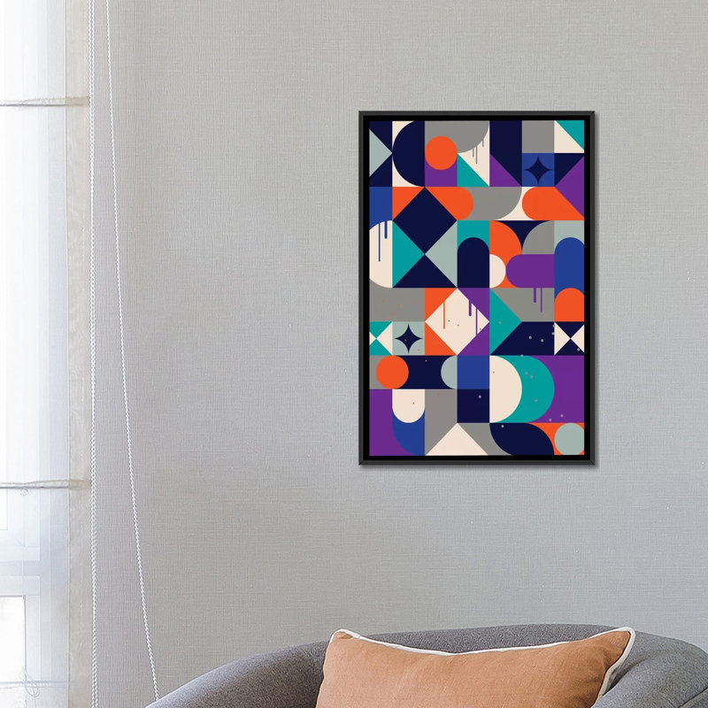 « reno », impression sur toile, H 26 po x l 18 po x P 1,5 po, Toile avec cadre noir, Pas de tapis