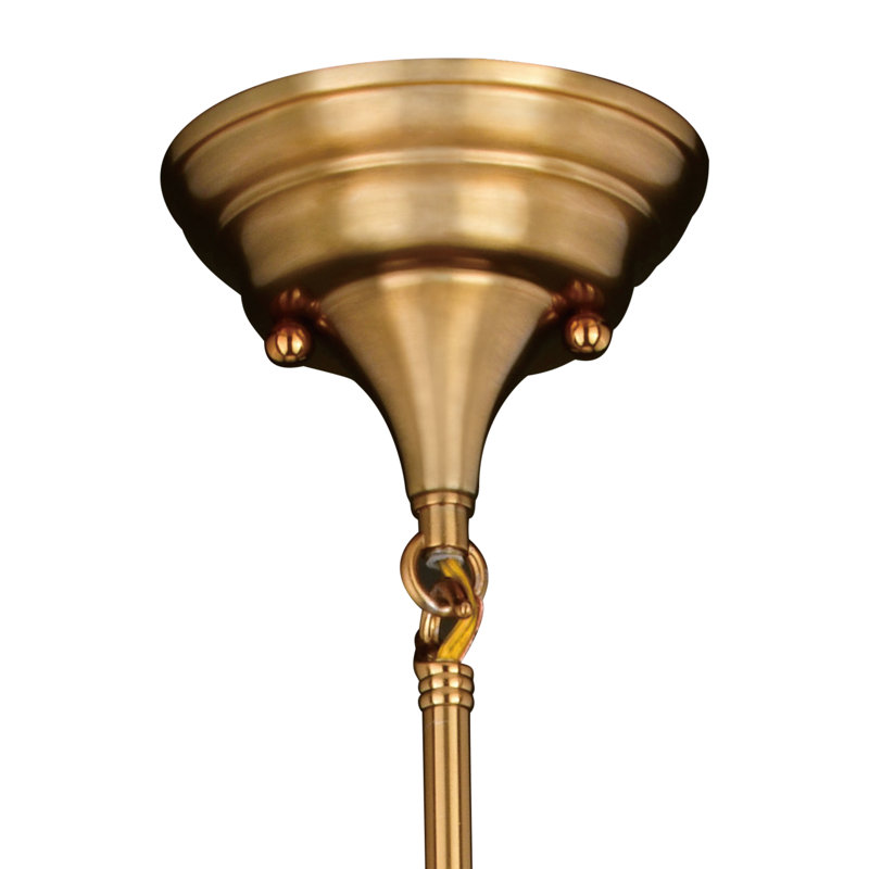 Owen 1 - Light Single Pendant, Milk Glass, Natural Brass