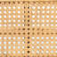 Banc bohème moderne en rotin brun naturel H 17,83 po x l 38,33 po x P 14,84 po Zaria