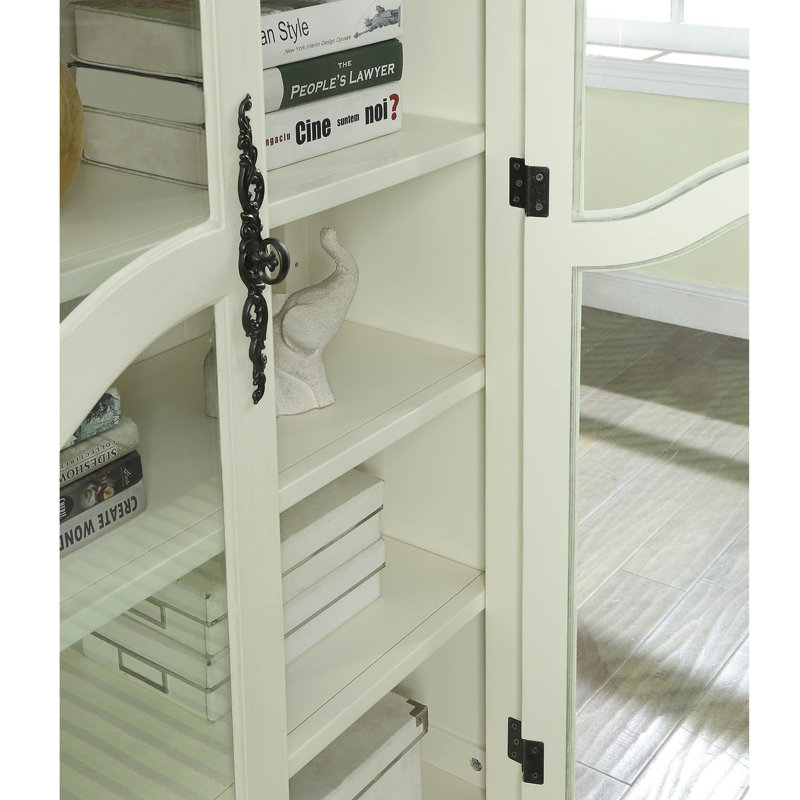 Londono Book Cabinet Storage Bookcase, Antique White