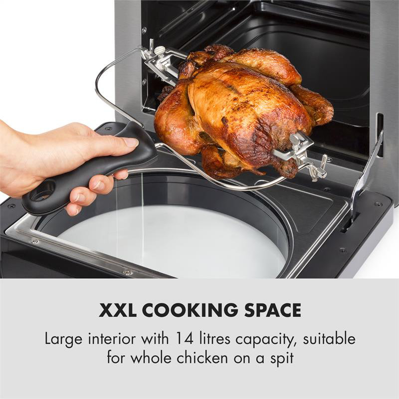 Klarstein 14L Air Fryer Oven, Black