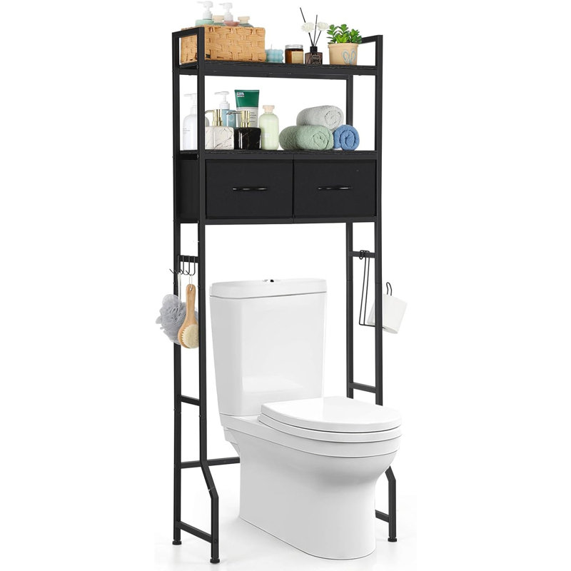 Over The Toilet Storage, Black