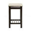 Table de bout moderne et contemporaine avec plateau en faux marbre et pieds en noyer antique