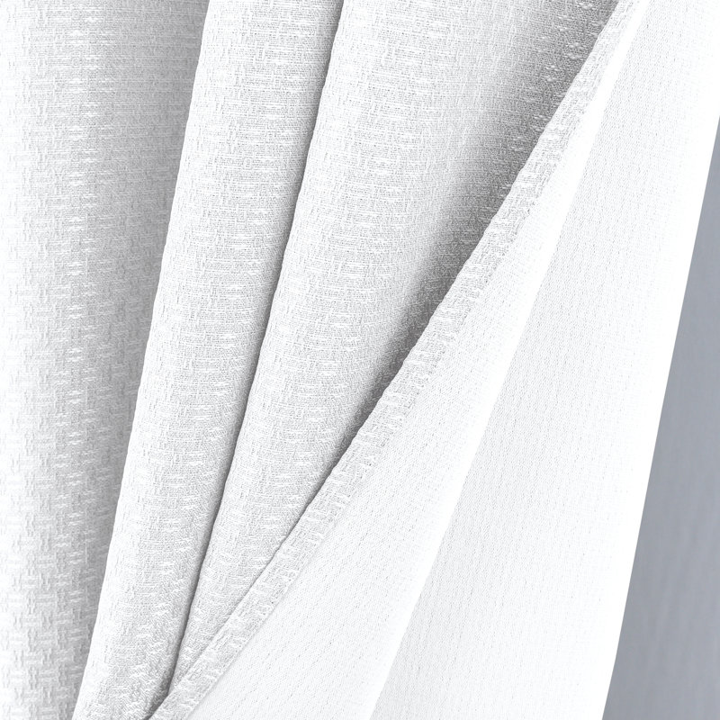 Rideau filtrant Ian, Blanc, L 54 po x L 90 po