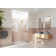 Mimas 52.75 in. x 78 in. Fully Frameless Glass Hinge Towel Bar Shower Door