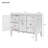 37" W Sideboard Cabinet with Adjustable Shelves and 3 Doors-1696229924