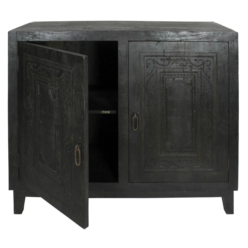 Ajene 45.5'' Solid Wood Sideboard