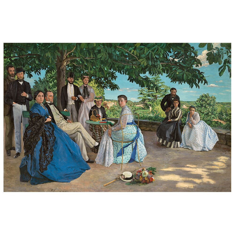 Leinwandbild Familienzusammenkunft von Frédéric Bazille