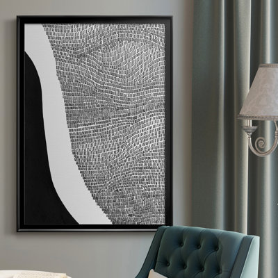 «Black and White Abstract I», reproduction de cadre photo sur toile