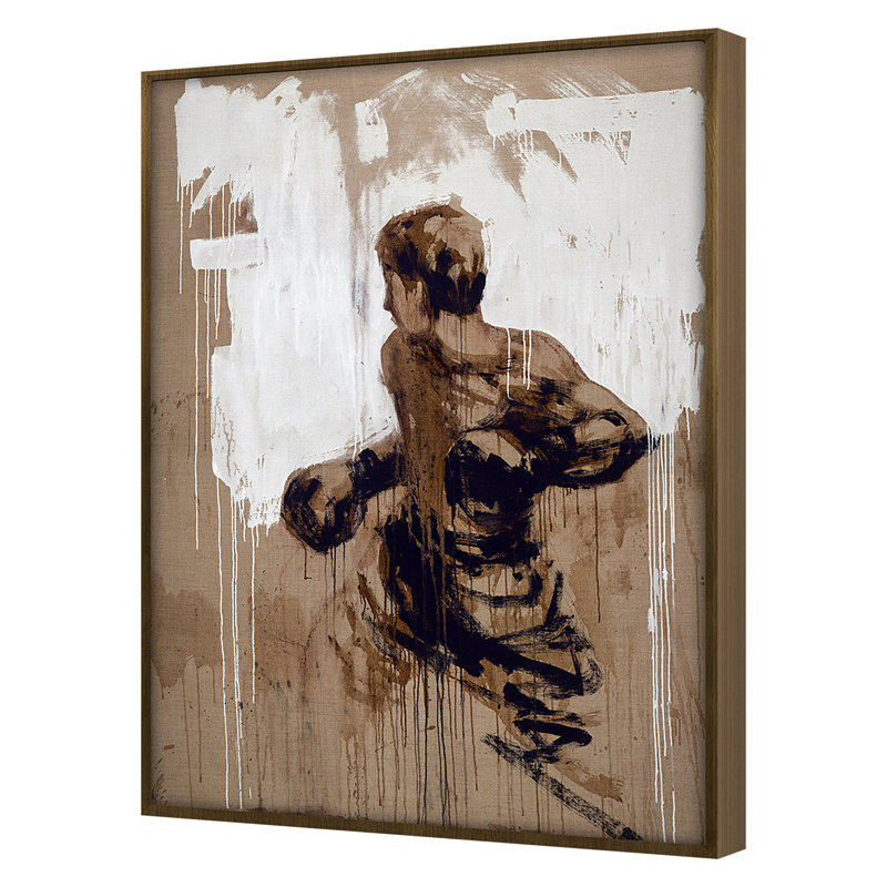 Against The Ropes Print by Ngo, PC, Gold Single Picture Framed, 48'' H x 36'' W