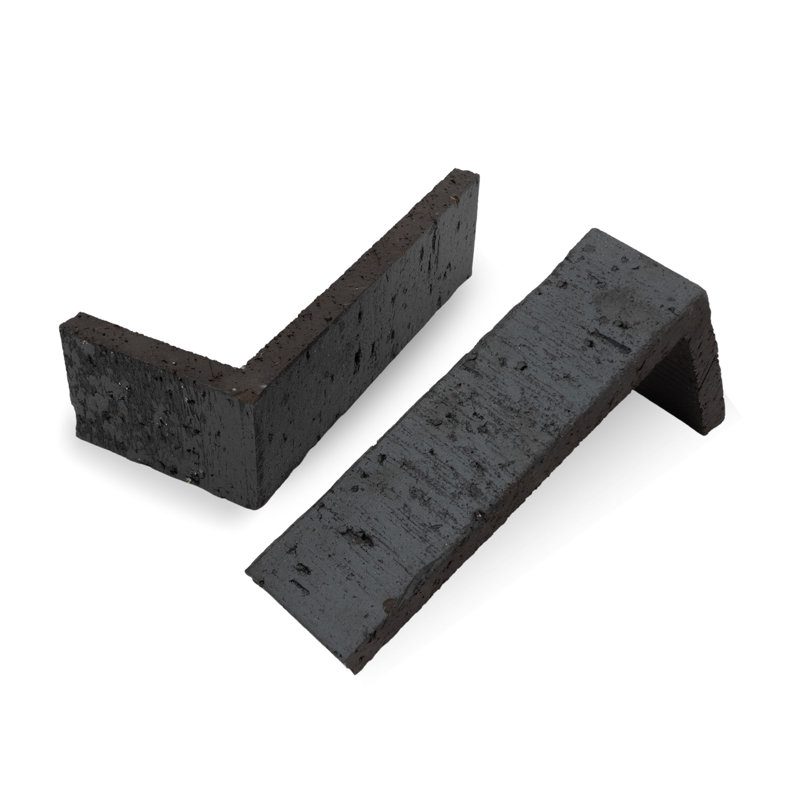 Obsidian Thin Brick Corners, Thin Brick Corners