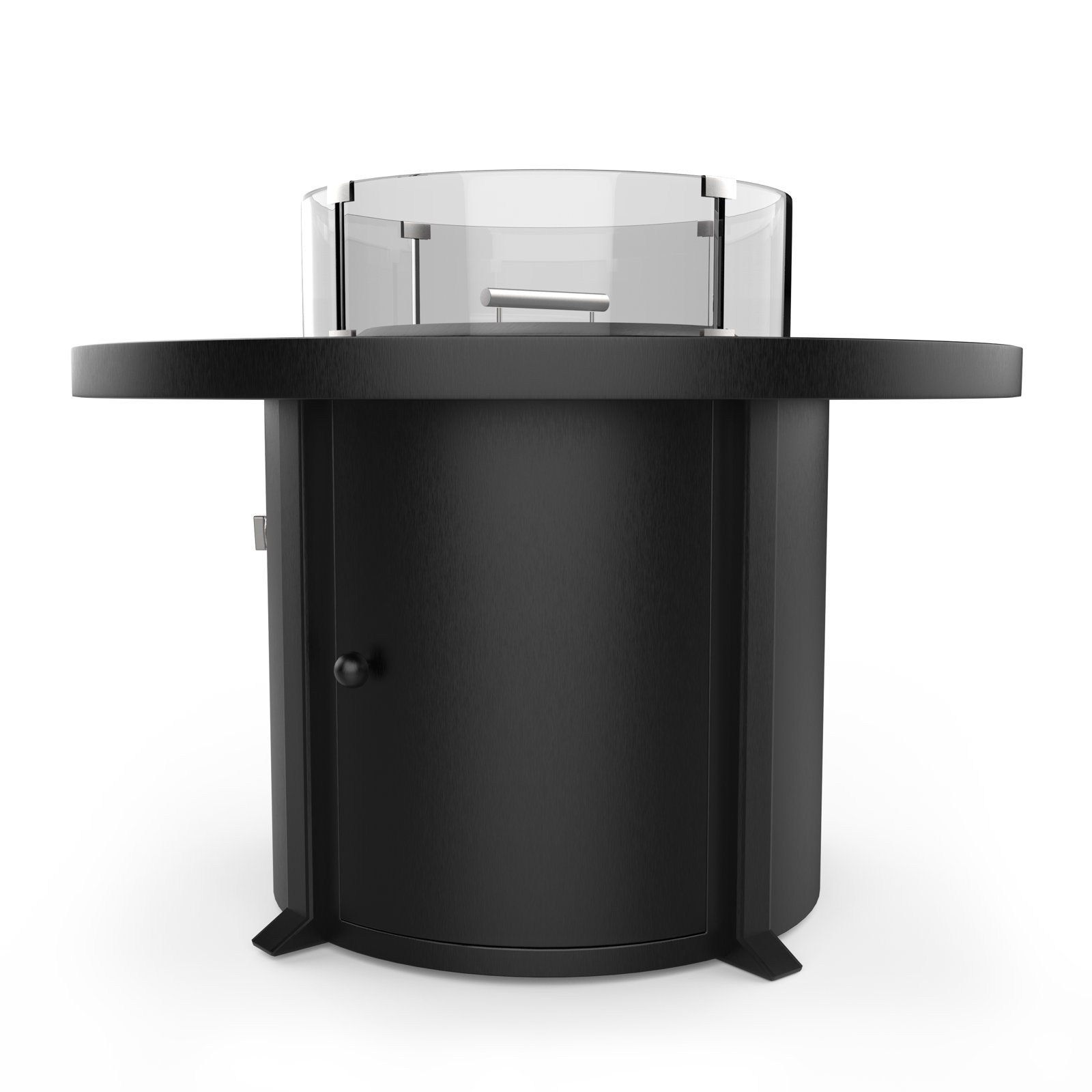Round Fire Pit Table, Brown;Gray