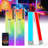 Lepotec 2Pcs 10Inch Rgb Smart Led Night Lights,Wireless 8colors App Remote Control Wall Light