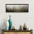Toile avec cadre en bois rustique foncé
