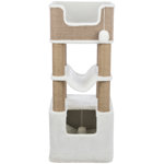 TRIXIE Lucano 43.3" XXL Cat Tree - Sisal Scratching Posts, Plush Covered House, Cat Beds, Platforms, Two Hanging Toys