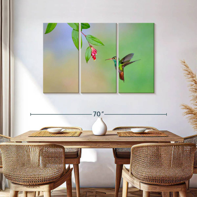 Brampt Rufous Tailed Hummingbird, 36" H x 57" W