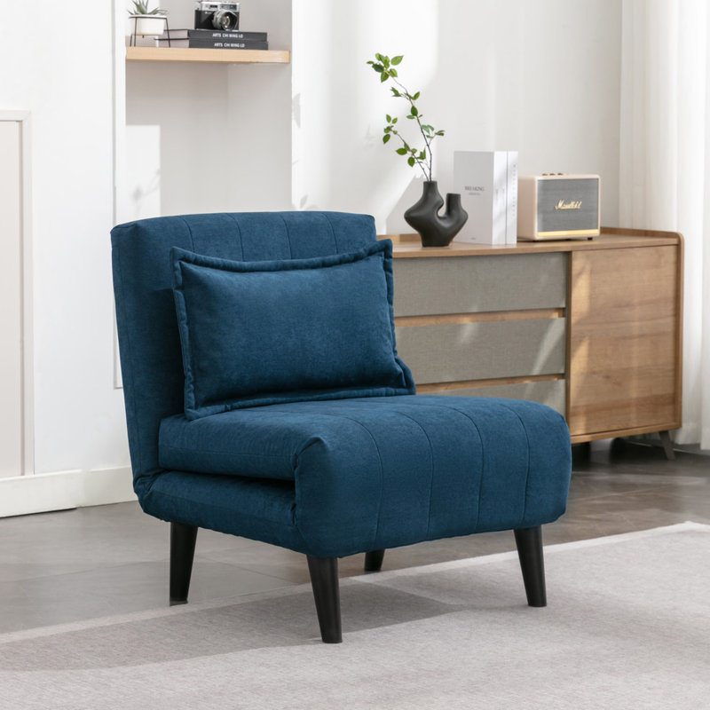 Naraya Upholstered 1 Seater Sofa Bed, Blue