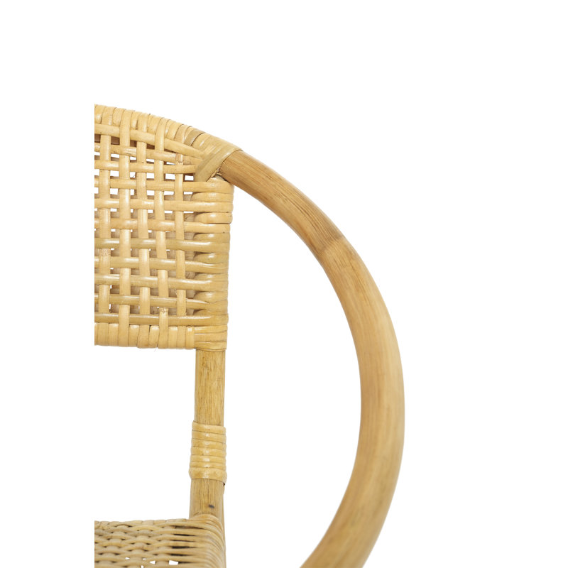 Natural Handcrafted Rattan and Cane Kids Armchair