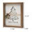 Plaque murale en bois Believe
