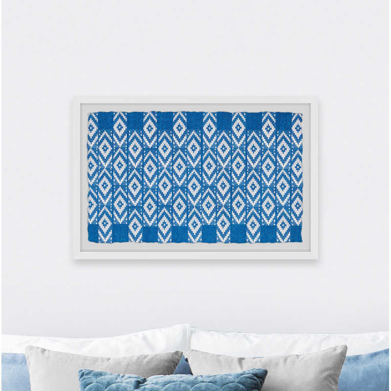 Alternate Diamond Pattern - Single Picture Frame Print, 20cm H x 30cm W x 3.81cm D
