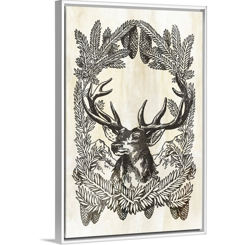 Reproduction d’art sur toile courageuse, Cadre blanc, H 32 po x l 22 po x P 1,75 po