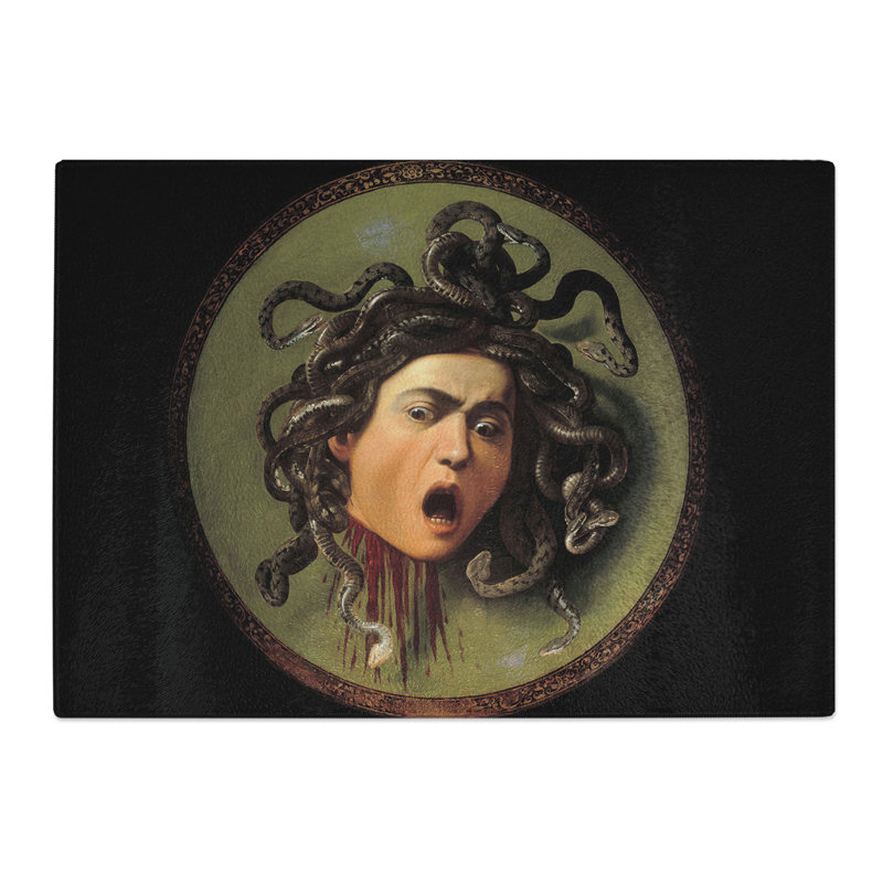 The Head of Medusa by Caravaggio Chopping Board, 28.5cm W x 39cm L