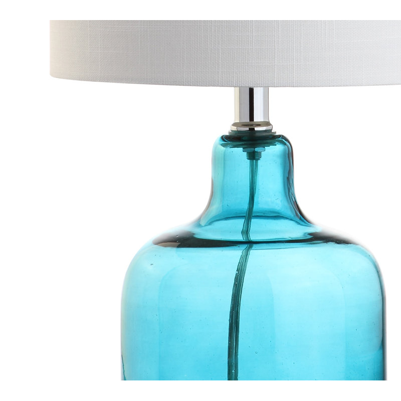 Aarent Glass Table Lamp, Turquoise