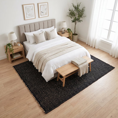 Colston Jute and Cotton Braided Farmhouse Rug