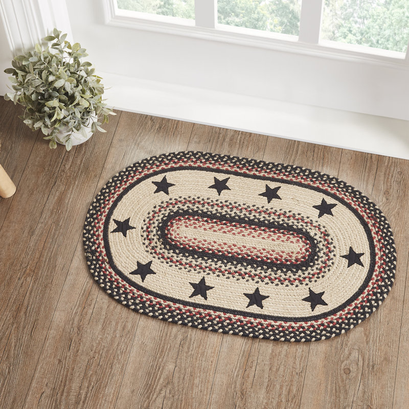 Privett Geometric Indoor Rug, Oval 1'8" x 2'6"