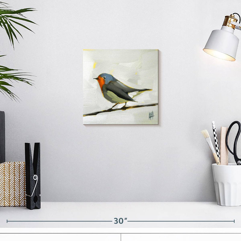 Crowle Robin On Wire, 10" H x 10" W