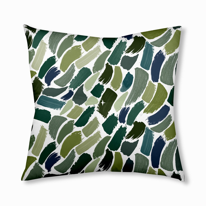 343_Oreiller de sol capitonné Wenstry Design, 26 po x 26 po, Vert