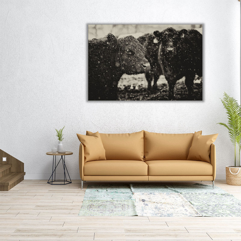 «Its Snowing Black and White», reproduction d'art sur toile, H 20 po x l 30 po