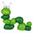 16"H Caterpillar Solar Statue with Light-Up Eyes