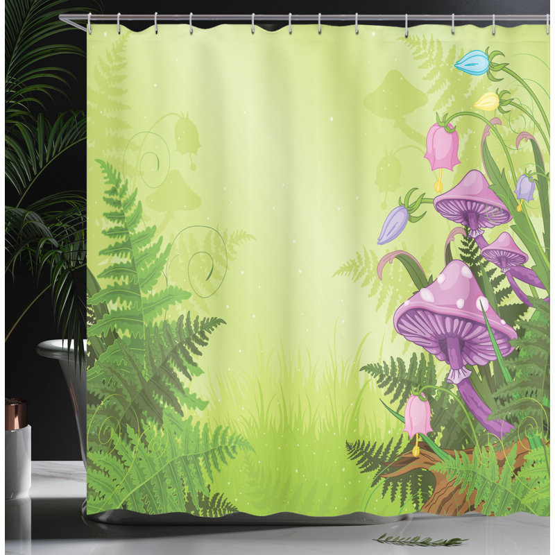 Shower Curtain with Hooks Included, 84"H x 69"W