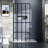 34"X72 Shower Panel, Black, Tempered Glass, Assembly Process Included Installation