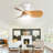 Corabelle 23" 3-Blade Modern Flush Mount Ceiling Fan with Remote Control and Light Kit Included-1776631202