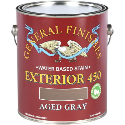 General Finishes Exterior 450 Water Based Aged Gray Stain (1 Gallon)