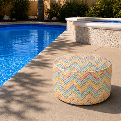 Repose-pieds d'extérieur gonflable avec repose-pieds 21 po x 21 po x 12 po avec repose-pieds, pouf portable pour le patio, le jardin, le camping et l'intérieur