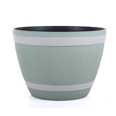 Peringer Handcrafted Indoor / Outdoor Barrel Planter