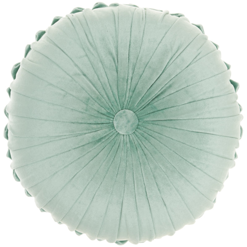  Housse de coussin rond et insert, 16" x 16", Anthracite