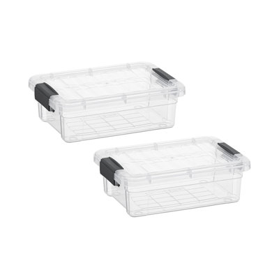 Boîtes de rangement transparentes avec couvercles Superio